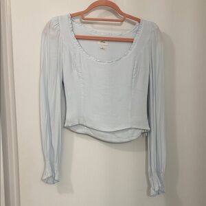 Wilfred Soft Blue Long Sleeve Blouse